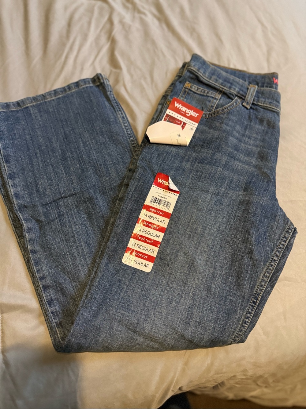Wrangler Kids Blue Straight Leg Denim Jeans